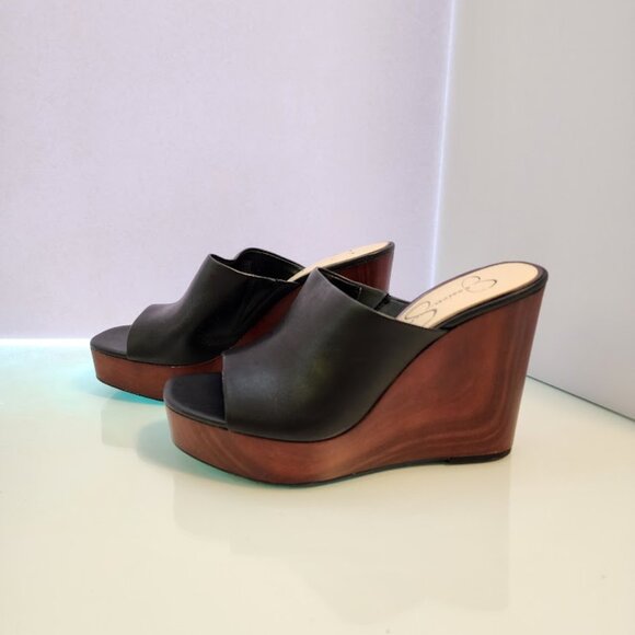 Jessica Simpson Wedge Mule Sandals - Picture 1 of 7